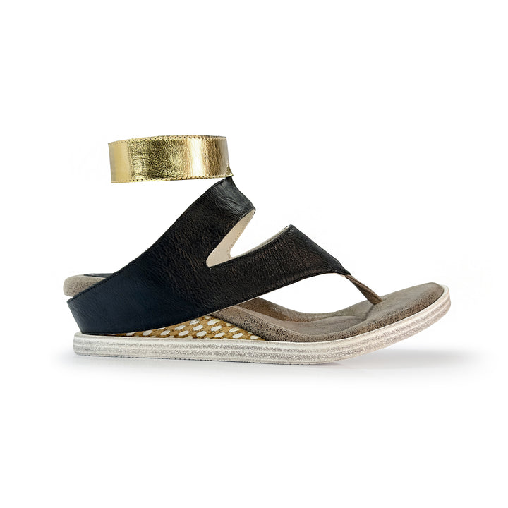 Lava 2 - Bone flips to Black - 4 Way Sandal