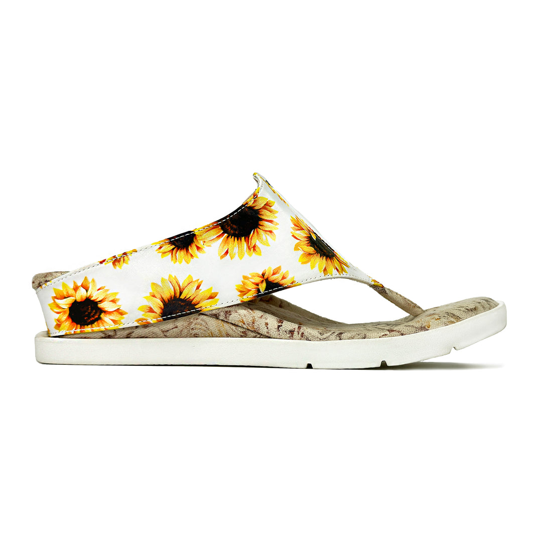 Iris 3 - Flower Print flips to Cream