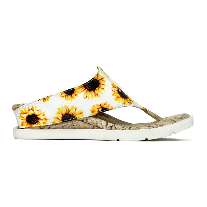 Iris 3 - Flower Print flips to Cream