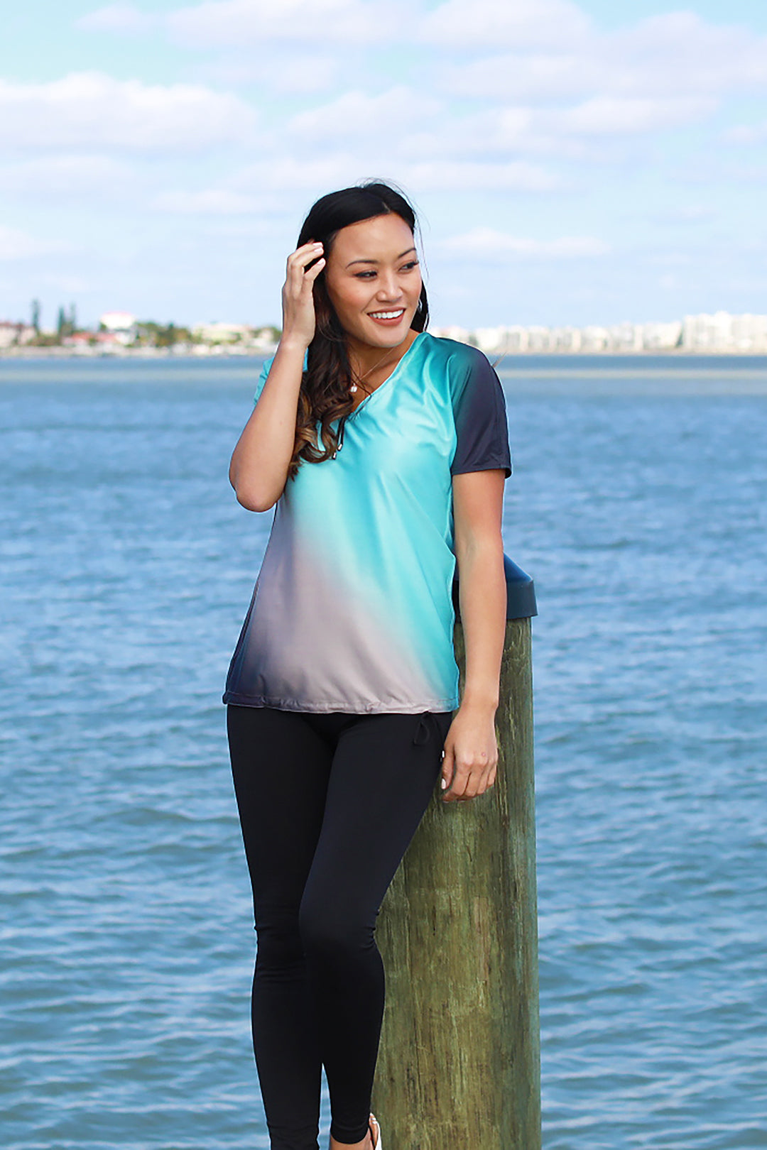 "As Is" - Reversible & Adjustable V-Neck Top