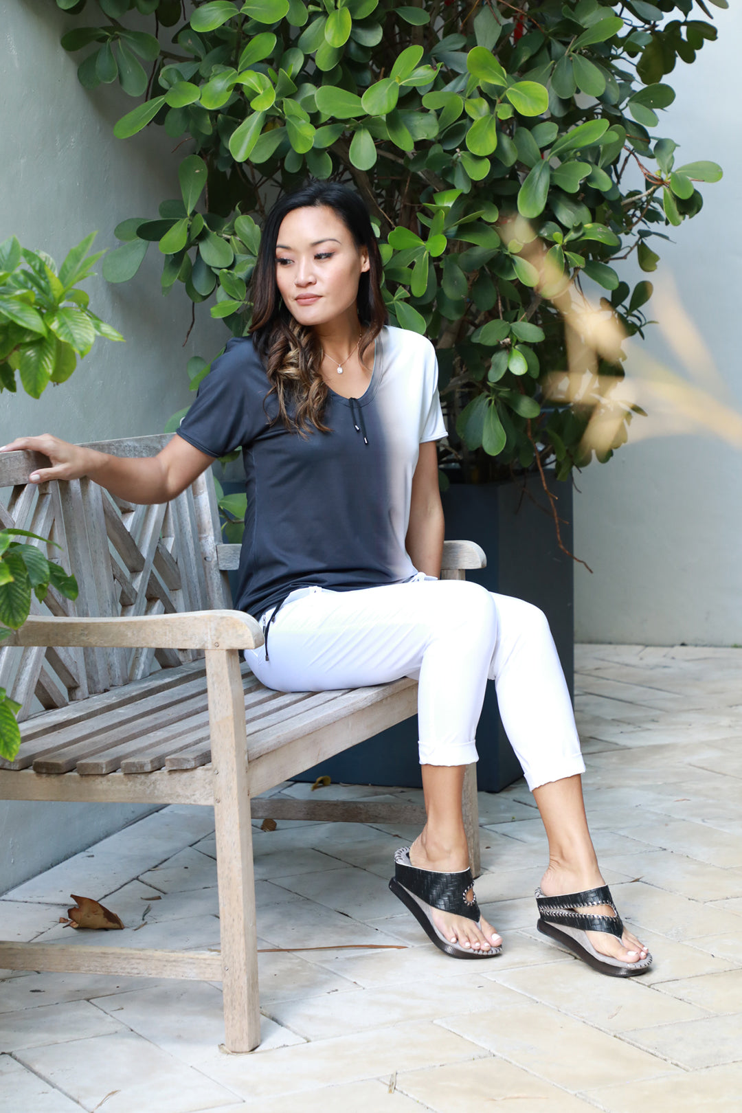 "As Is" - Reversible & Adjustable V-Neck Top