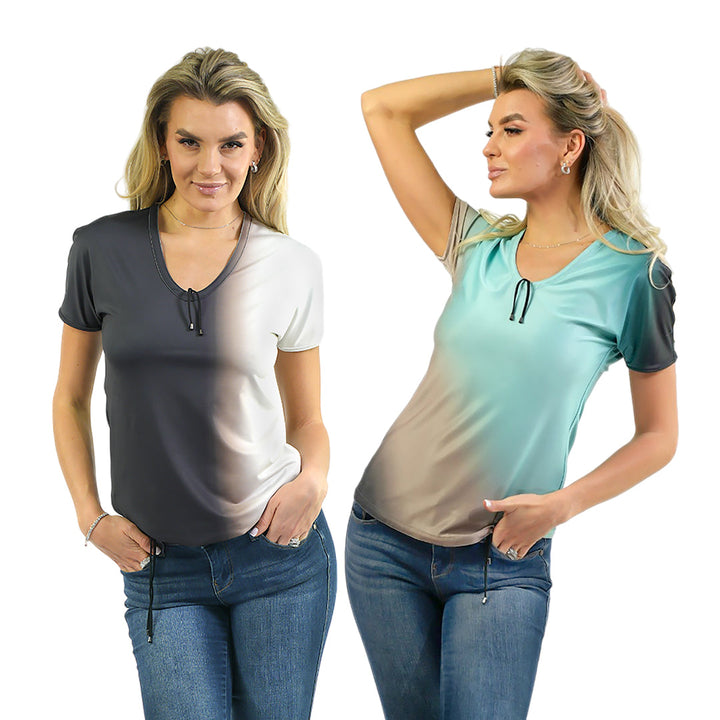 "As Is" - Reversible & Adjustable V-Neck Top