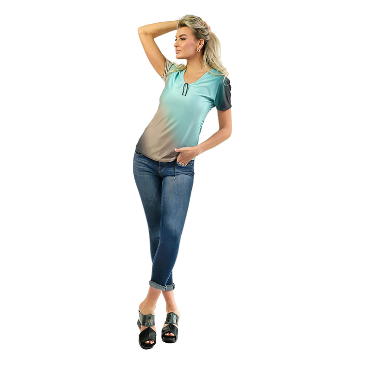 Virginia 3 - Metallic Teal Flips to Black