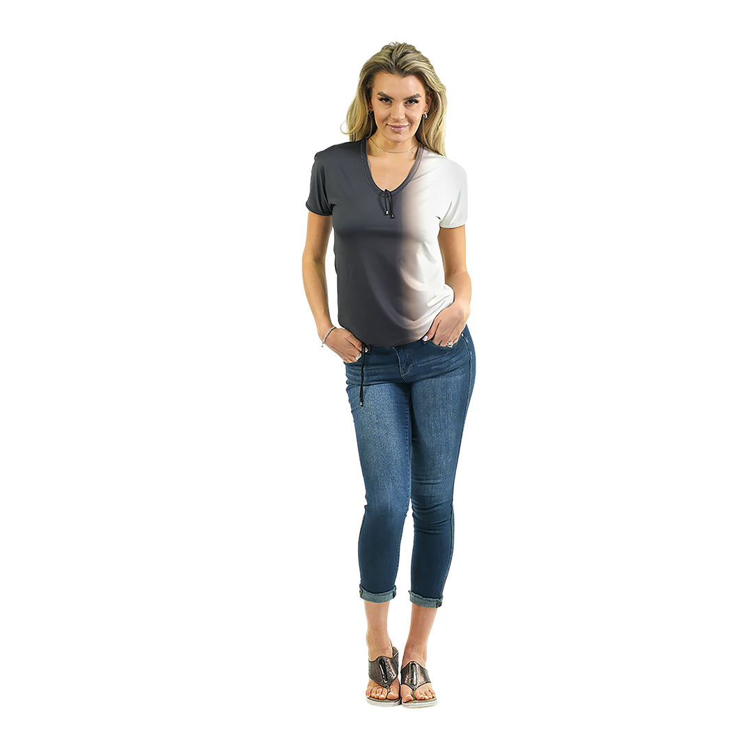 "As Is" - Reversible & Adjustable V-Neck Top
