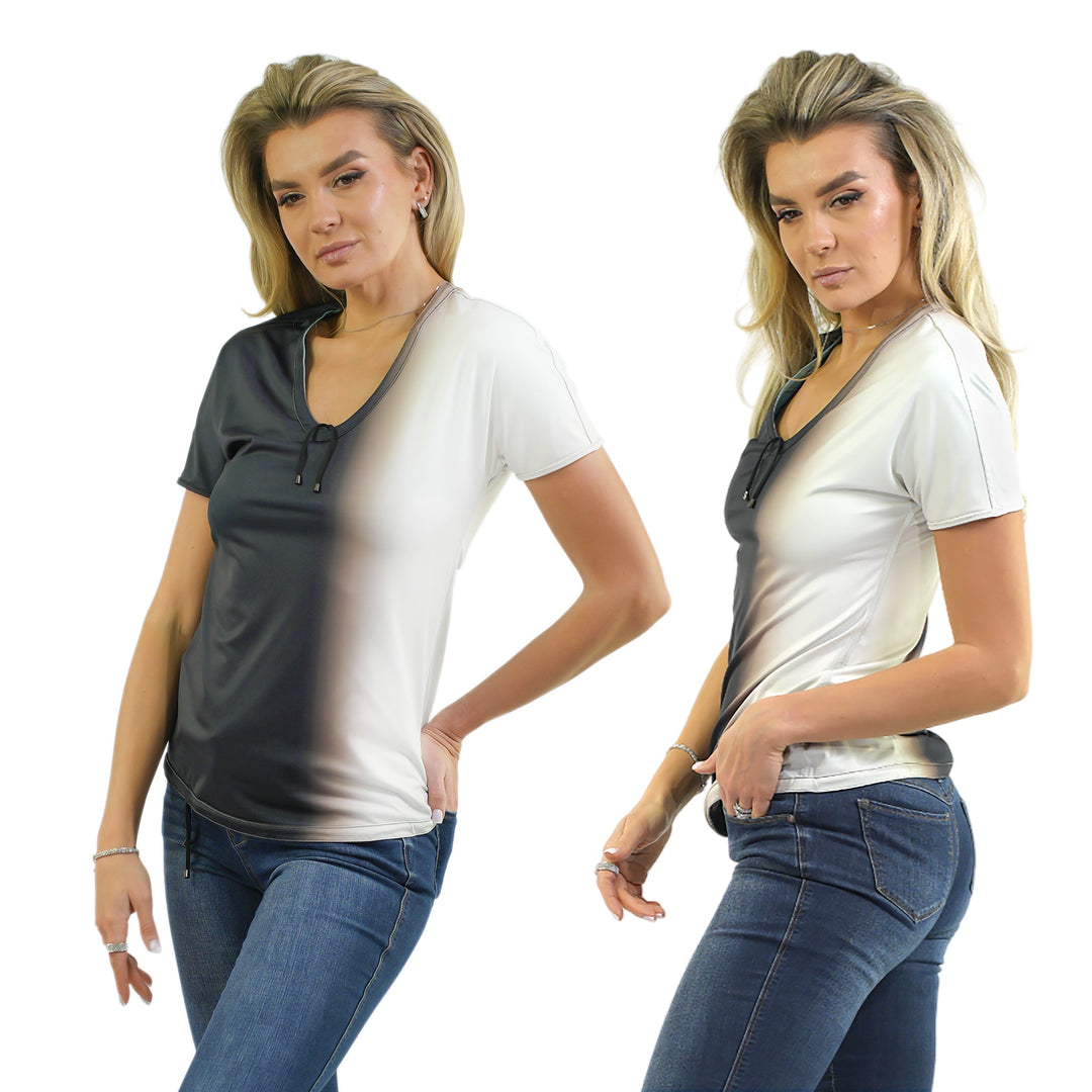 "As Is" - Reversible & Adjustable V-Neck Top