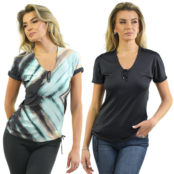 "As Is" - Reversible & Adjustable V-Neck Top