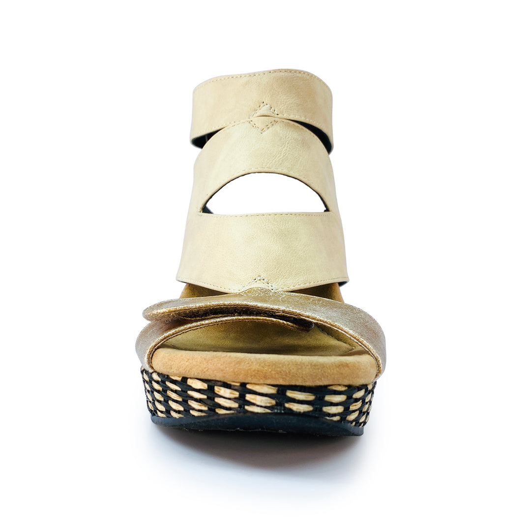 Olivia 4 - Cream flips to Black - 4 Way Sandal