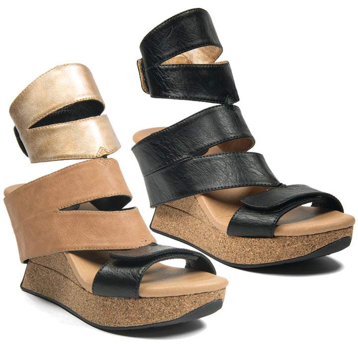 Karma 1 - Beige flips to Black - 4 Way Sandal