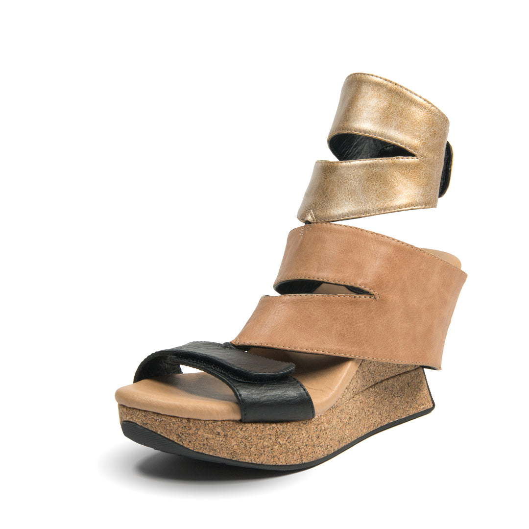 Karma 1 - Beige flips to Black - 4 Way Sandal