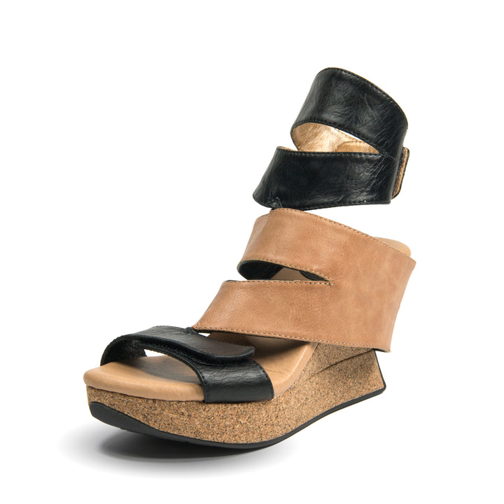 Karma 1 - Beige flips to Black - 4 Way Sandal