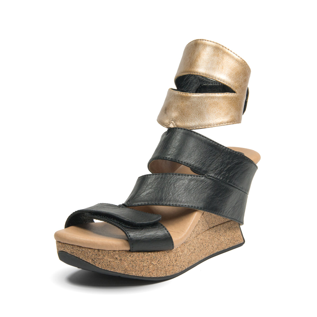 Karma 1 - Beige flips to Black - 4 Way Sandal