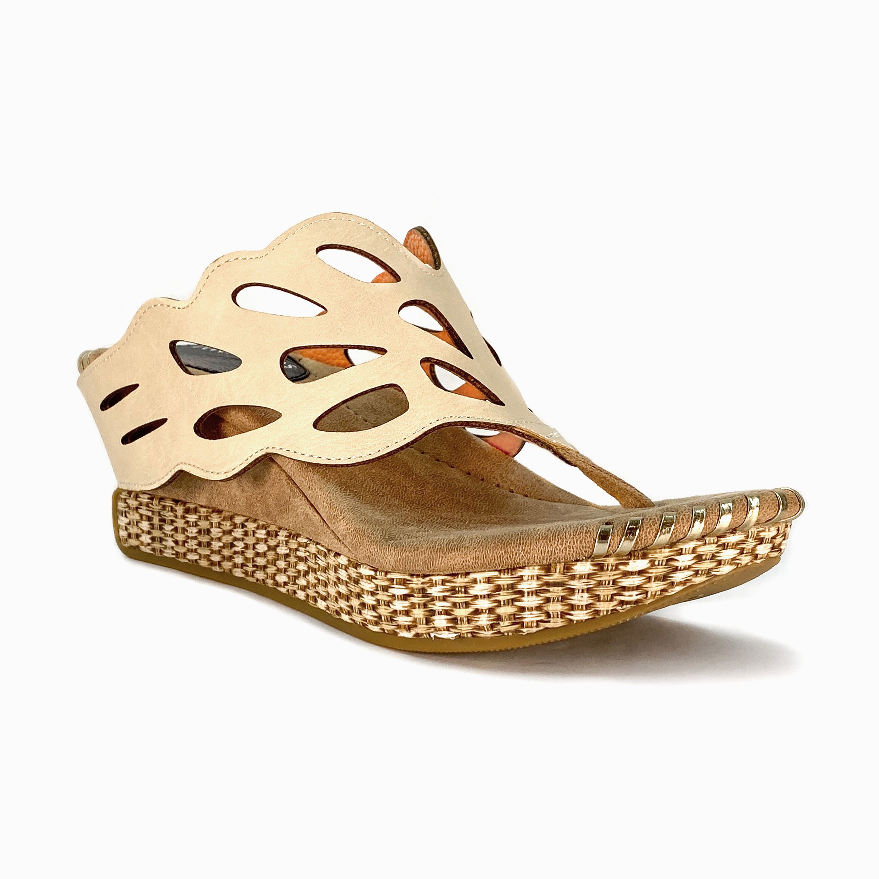 Mango discount cream sandals